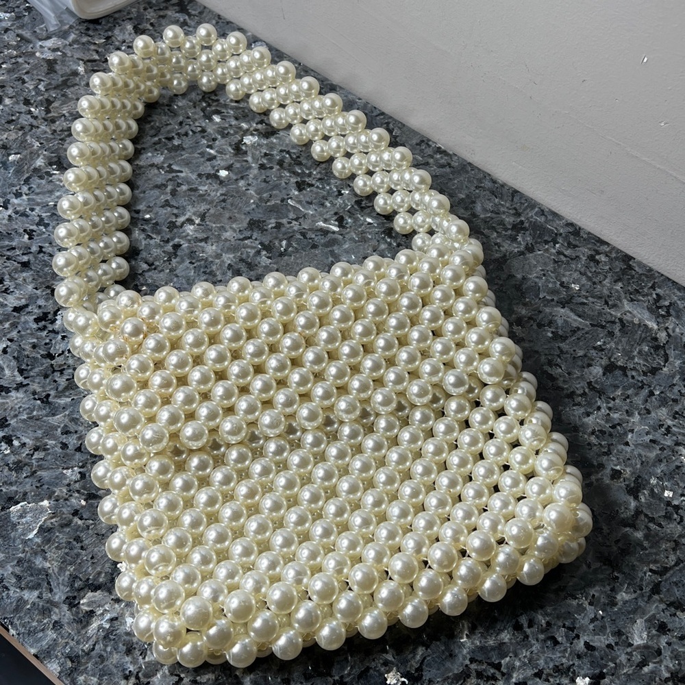 Revolve Pearl Bag 8” x 9” x 2” with 7.5” Strap - New